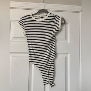 Zara Monochrome Striped Bodysuit